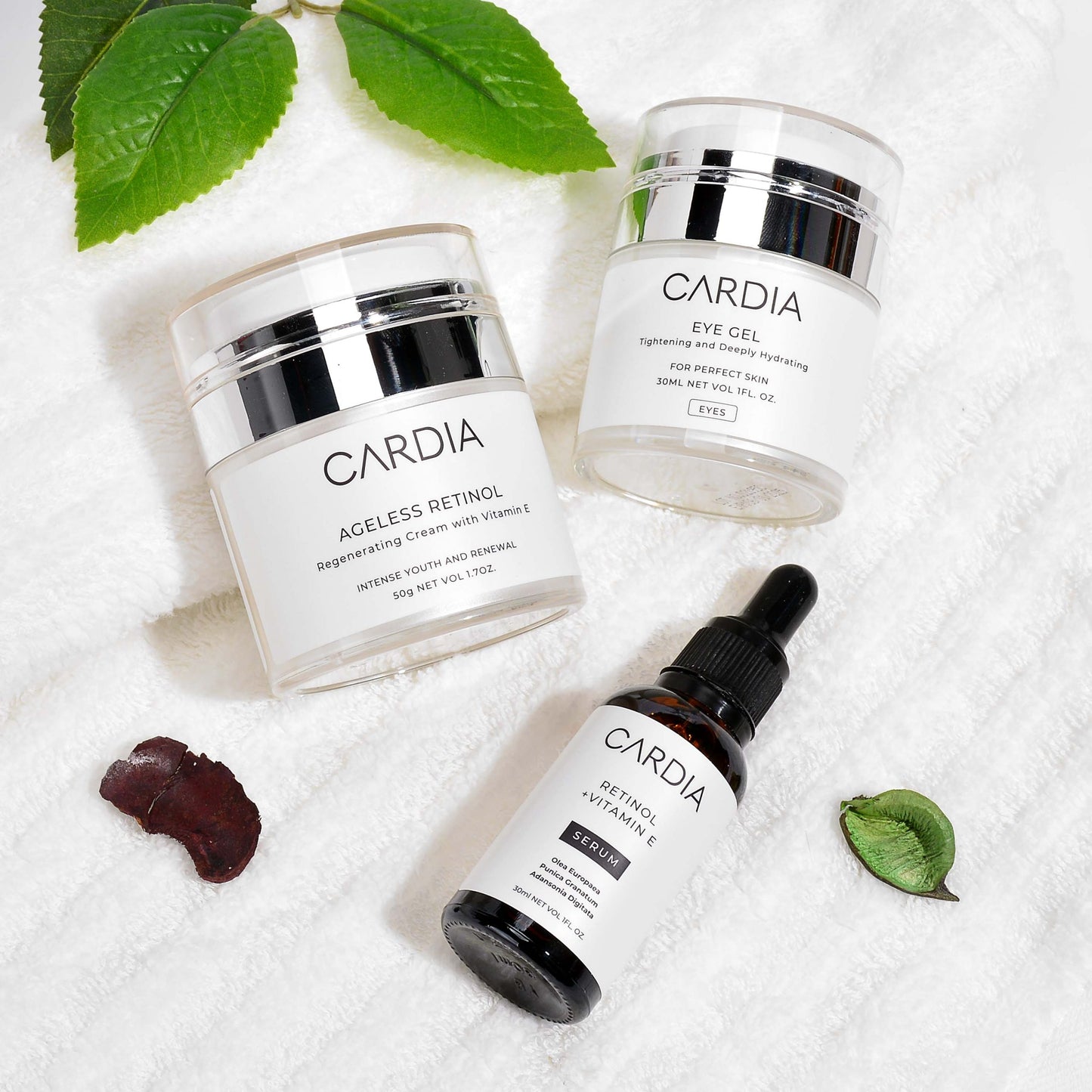 Pack Rutina Cardia (Serum + Contorno de ojos + Crema hidratante)